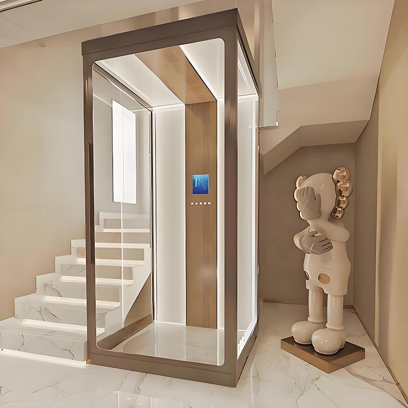 家用电梯二三四五层小型观光液压曳引复式简易别墅自建房室内外款