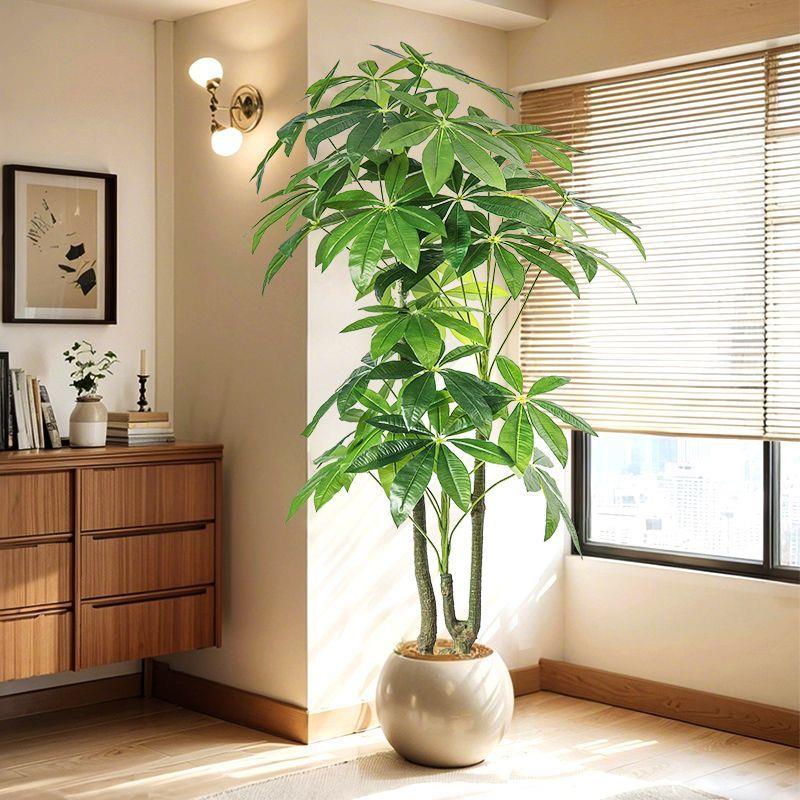 发财树彷真绿色植物客厅轻奢落地摆件室内大型盆栽彷生植物装饰假