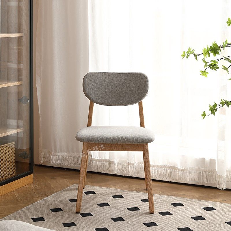 工厂直营纯实木餐椅橡木原木软靠背书桌椅子现简约梳妆椅,住宅家具,餐椅,淘宝优惠券,粉丝福利购,淘宝优惠卷