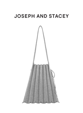 JOSEPHANDSTACEY韩国包包女新款灰色简约百搭高级小众不撞款包包
