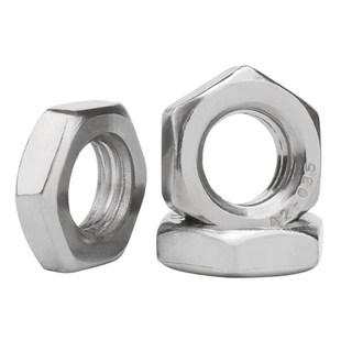 304不锈钢六角薄螺母细牙锁紧螺丝帽种牙螺帽M6M8M10M12M14M16M20