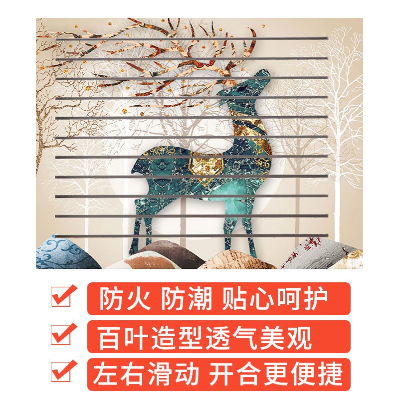 2024新款电表箱装饰遮挡画网线多媒体弱电箱简约装饰画免打孔