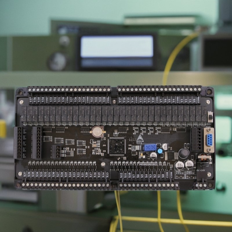 国产精品 3U系列领控工控板兼容FX3U八轴脉冲温度称重模拟量网口
