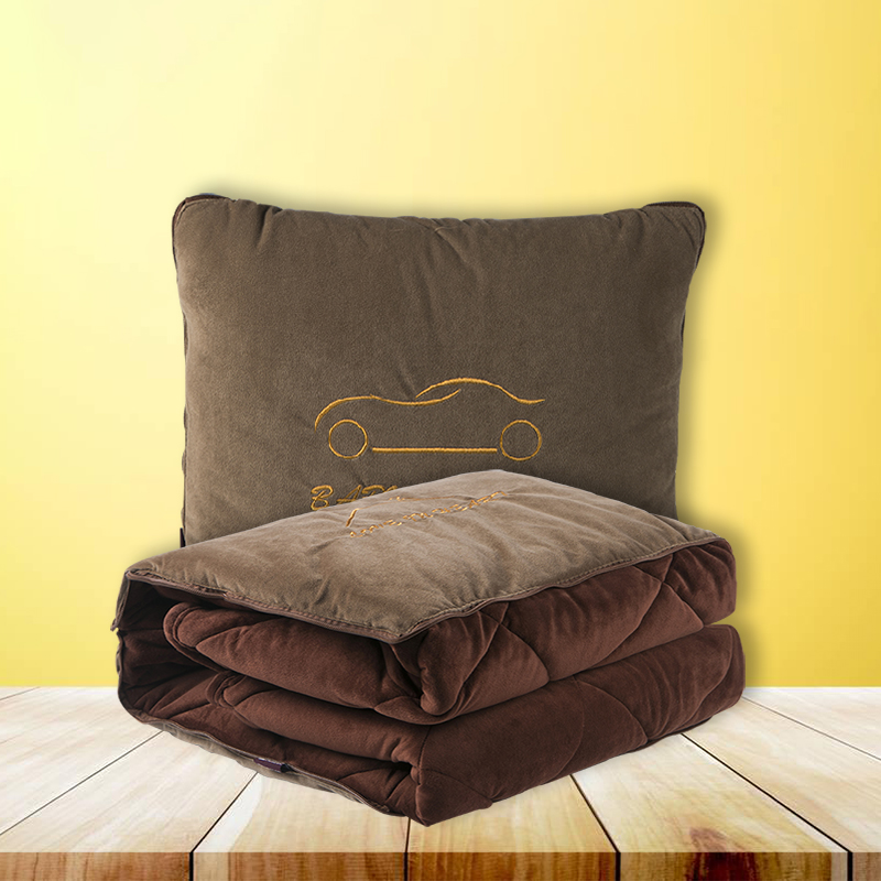 抱枕被子两用汽车靠枕多功能加厚车载靠垫后排午睡被四季通用