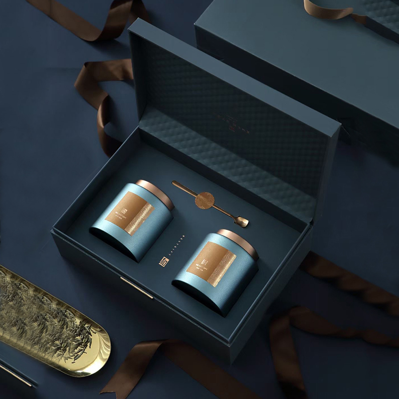 中式茶叶装空茶叶盒密封金属茶叶罐白毫空滇红茶盒