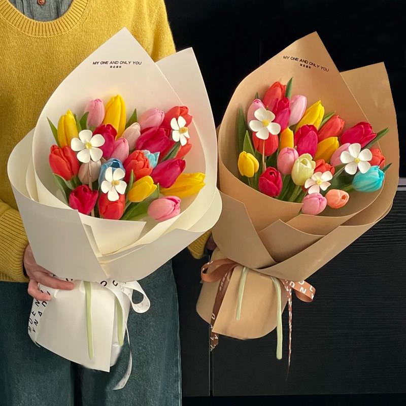 郁金香花束鲜花速递同城南京苏州无锡配送女友闺蜜生日花店