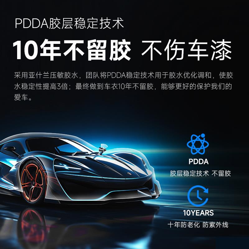 进口TPU汽车改色膜全车亮黑哑光黑磨砂黑防剐蹭整车车衣改色贴膜