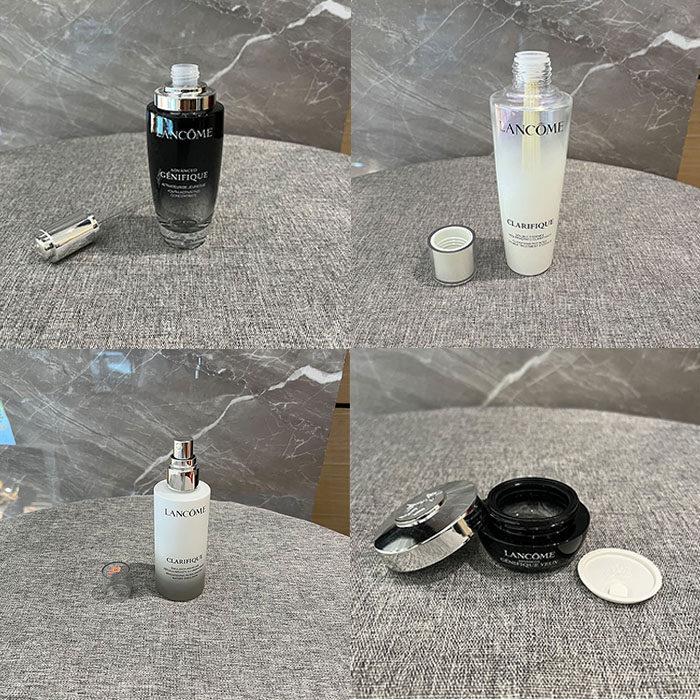 爆款化妆品极光水乳空瓶子小黑瓶肌底液分装瓶柜台摆设玻璃瓶新款