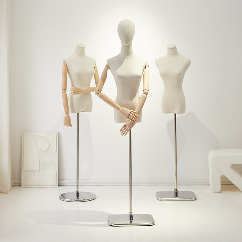 服装店女模特架子婚纱橱窗假人体模型半身女装模特道具展示架全身