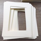 相框画框内衬卡纸装 裱567寸9宫格正方型定制开A米白色