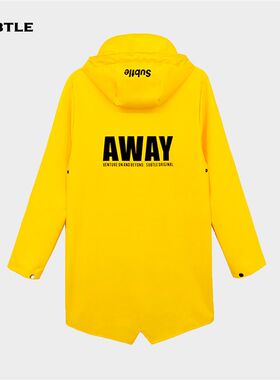 SUBE AWAY风雨衣潮牌骑行雨服时尚雨披女长款全身防雨服男