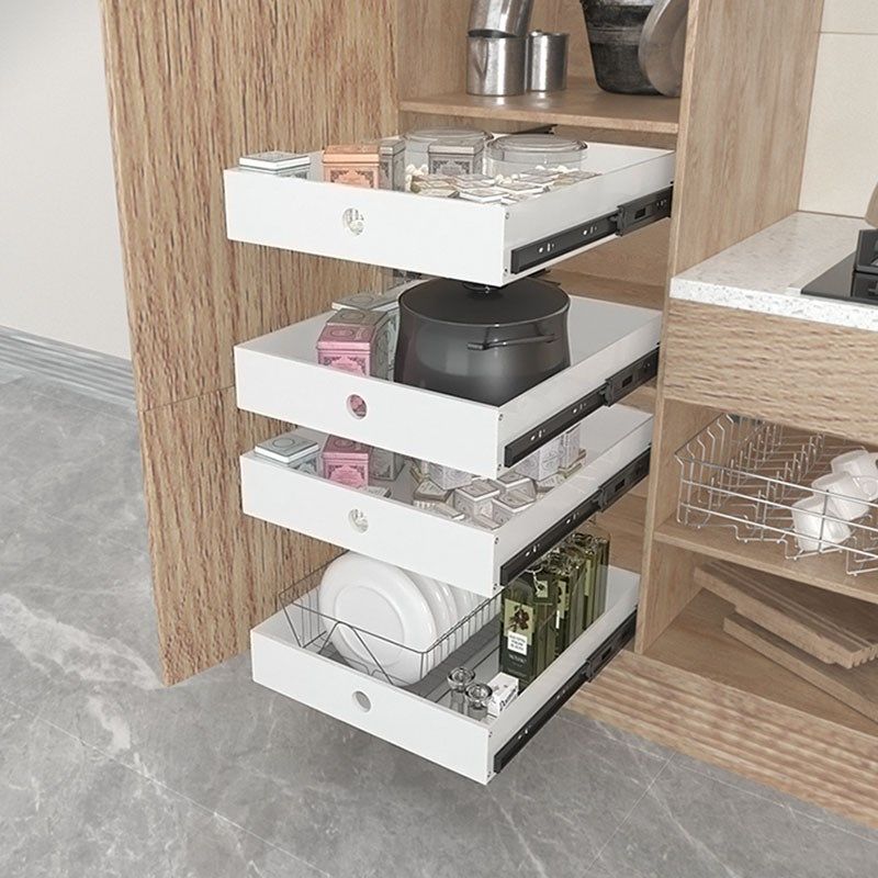 新款厨房侧装滑轨抽屉收纳盒分层整理储物拉篮PP塑料加,商业/办公家具,置物架/陈列架/储物架/展示架,淘宝优惠券,粉丝福利购,淘宝优惠卷