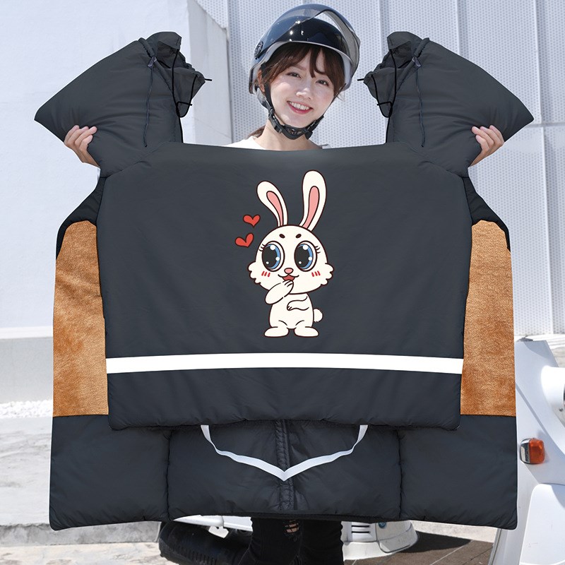 折叠自行车挡风被驾车小型电动车冬季骑行防风保暖加绒加厚