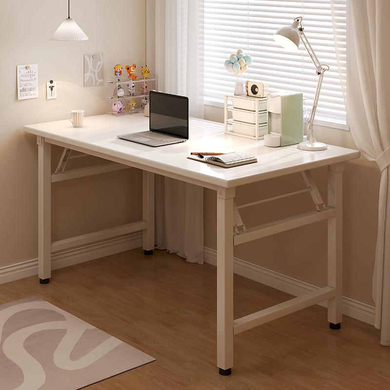 可折叠桌子女生卧室家用书桌简易电脑桌长方形长条桌小户型工作台