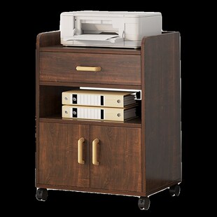 文件柜办公室木质小柜子可移动抽屉柜收纳柜带轮子桌下多层储物柜