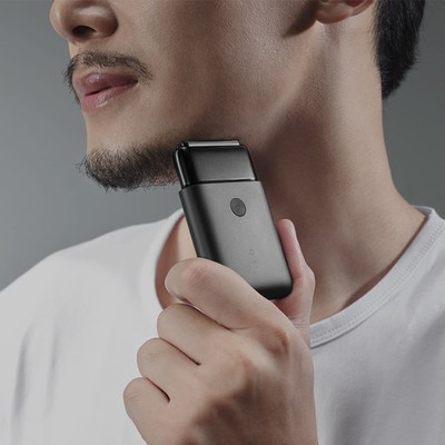 米家电动剃须刀男士便携刮胡刀充电式全身水洗往复双刀头