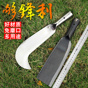 碳钢柴刀户外开路刀伐木不锈钢砍树弯刀镰刀锻打竹刀劈柴刀砍柴刀