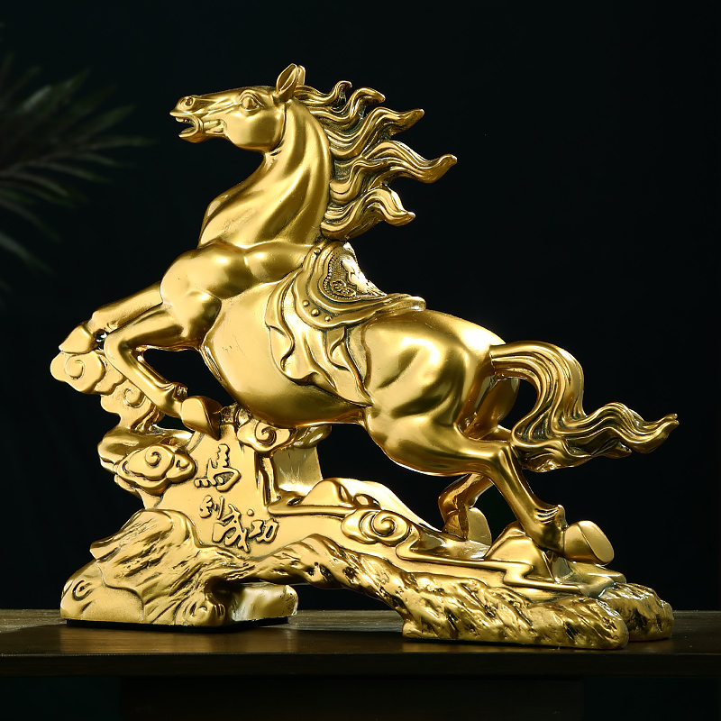 马到成功招财马摆件工艺品老板办公室桌面男士装饰送领导礼物