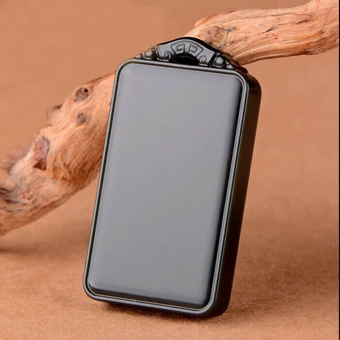 新疆和田玉黑羊脂墨玉吊坠平安无事牌挂件玉牌子男女款附证书