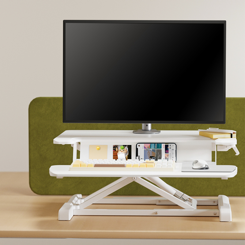 北弧站立式办公桌电脑升降桌办公升降台笔记本折叠支架北狐D460