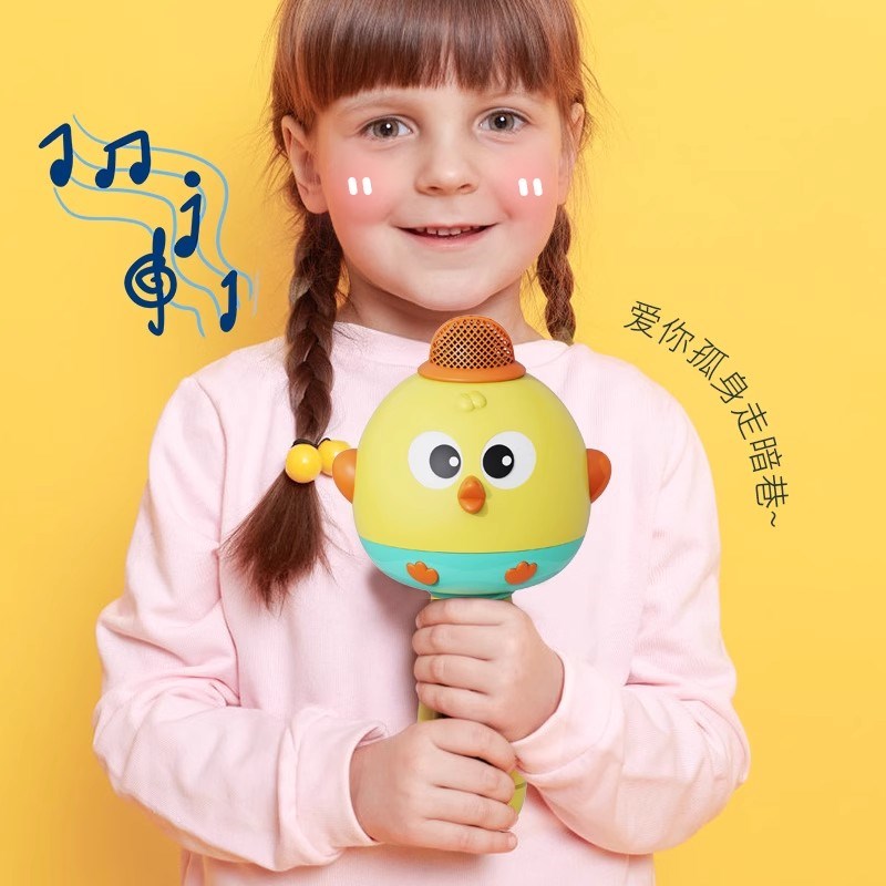 儿童小话筒音响一体麦克风宝宝唱歌机唱歌婴幼儿玩具女孩生日充电