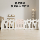 婴儿围栏半包围爬行垫地上三面儿童游戏家用防护栏宝宝单一侧门栏