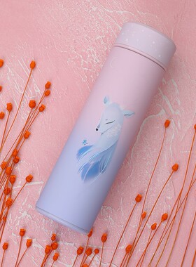 茶水分离智能保温杯男学生304不锈钢水杯N女便携高档可爱泡茶杯子