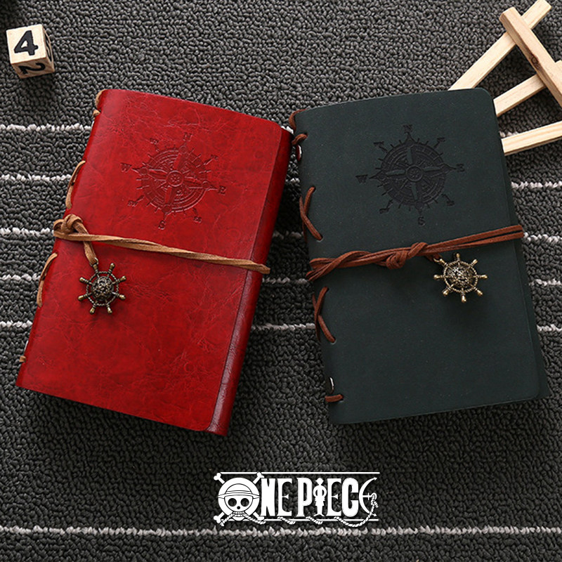 海贼王复古航海绑带日记本子草帽团记事本手账本礼物生日女