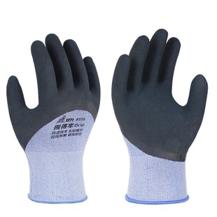 509工作舒适乳胶防滑防水耐油浸胶透气 589 登升劳保手套全胶 559