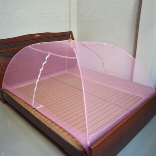 撑伞罩式成人蚊帐折叠无底单开门拉链支架免安装易收放打地铺蚊帐