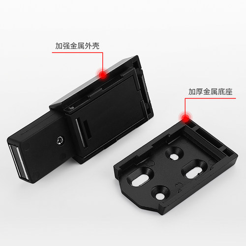 木门一按即开房门按压反弹器大号磁吸外开门开门器隐形门五金配件