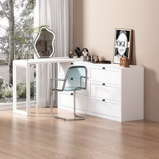 2024款钢制轻奢梳妆t台斗柜收纳一体简约铁艺高级感卧室化妆桌