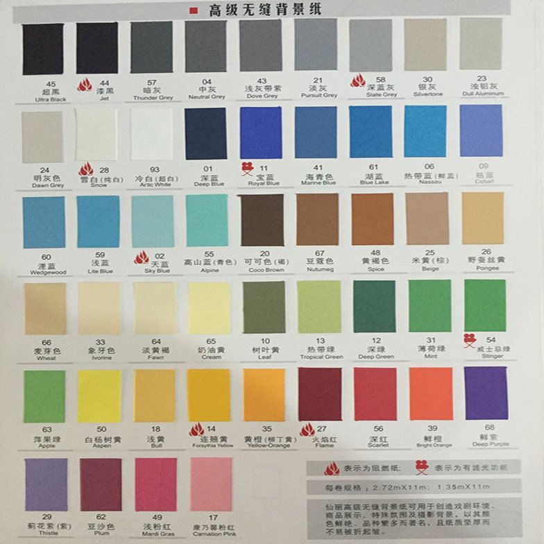 仙丽进口背景纸摄影背景布纯色影楼拍摄背景白色照相婚纱影棚道具
