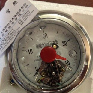 上海天川YNXC 耐震电接点压力表0 40MPA 50VA 100ZT轴向带边磁助式