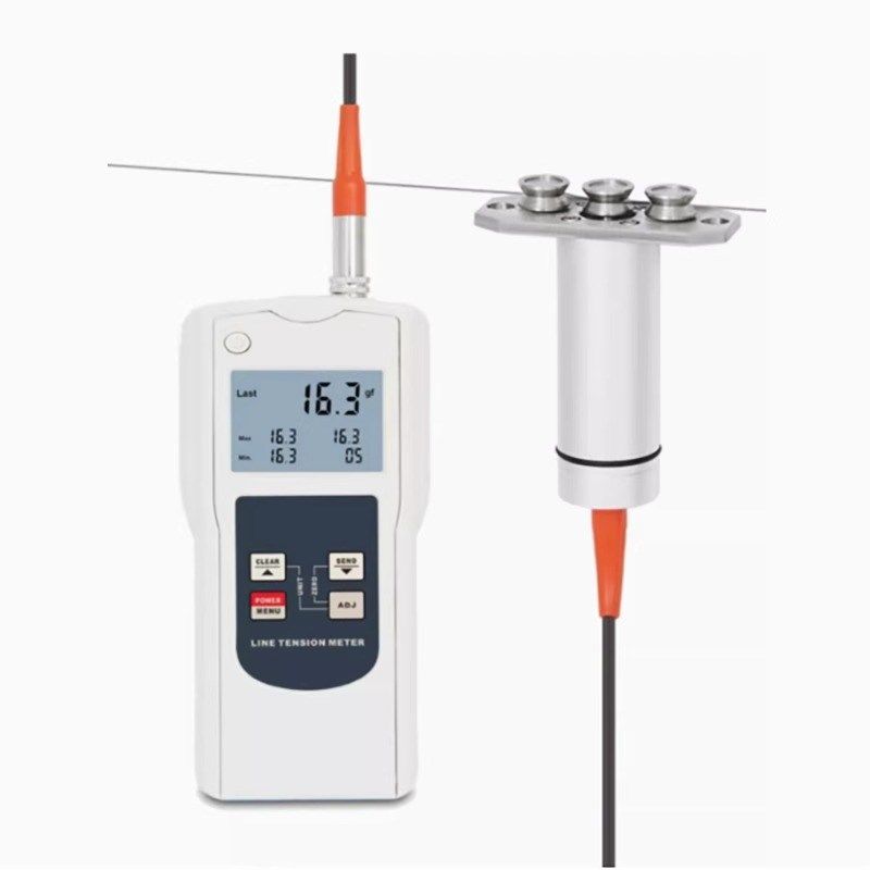 LMS手持式f数显张力计电缆线纤纺织钢线张力检测仪0-50KG线材