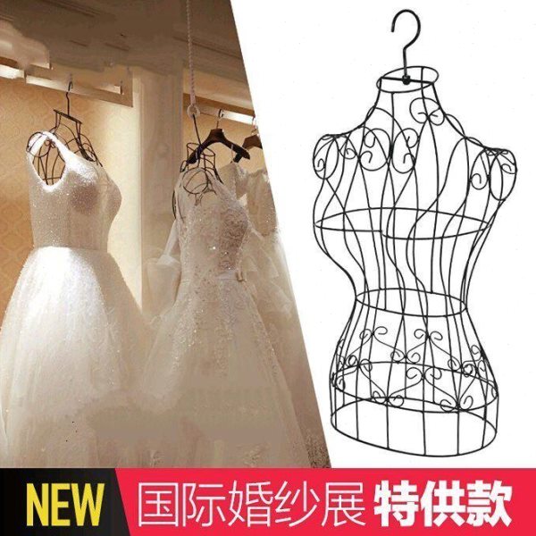 铁架铁丝人台模特架包包展示女道衣服挂铁艺服装架装架服装店货架