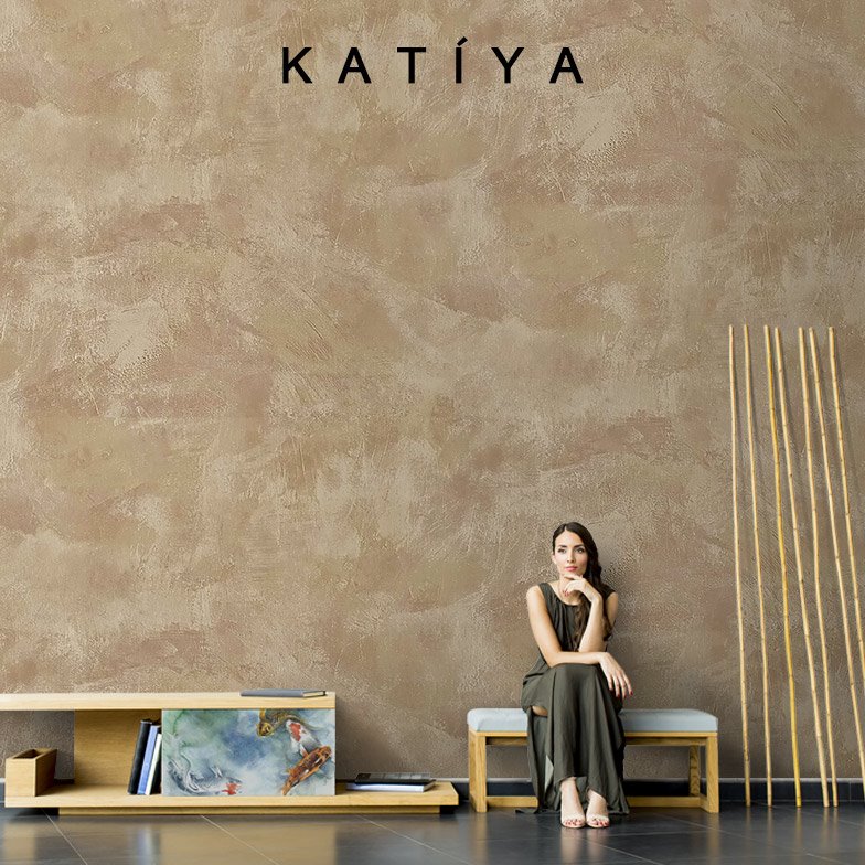 Katiya侘寂风涂鸦油墙布素色壁纸装饰电视背景墙叙利亚轻奢壁画8d