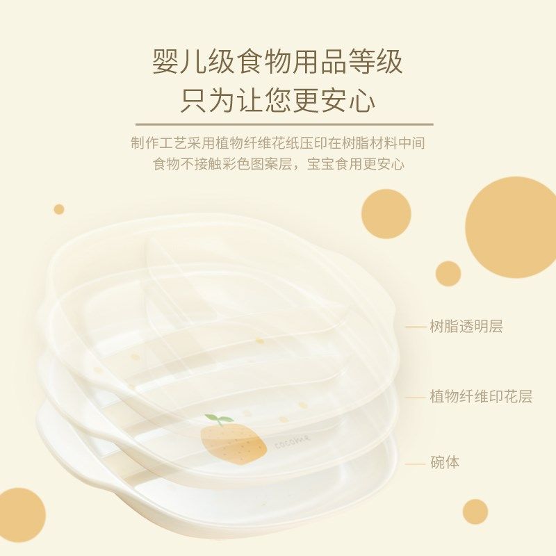 可可萌儿童餐具辅食碗儿童分格餐盘宝宝训练勺子婴儿水杯套装仿瓷,婴童用品,儿童餐具,淘宝优惠券,粉丝福利购,淘宝优惠卷