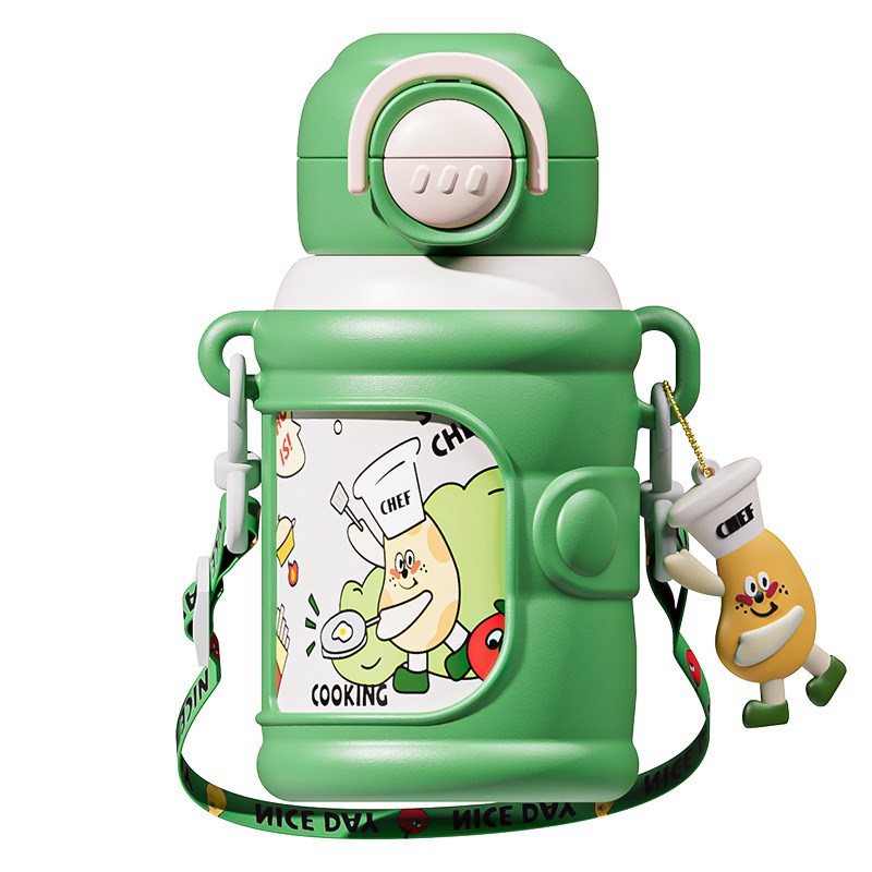 儿童316保温杯幼儿园宝宝上学小学生吸管水杯不锈钢水瓶水壶