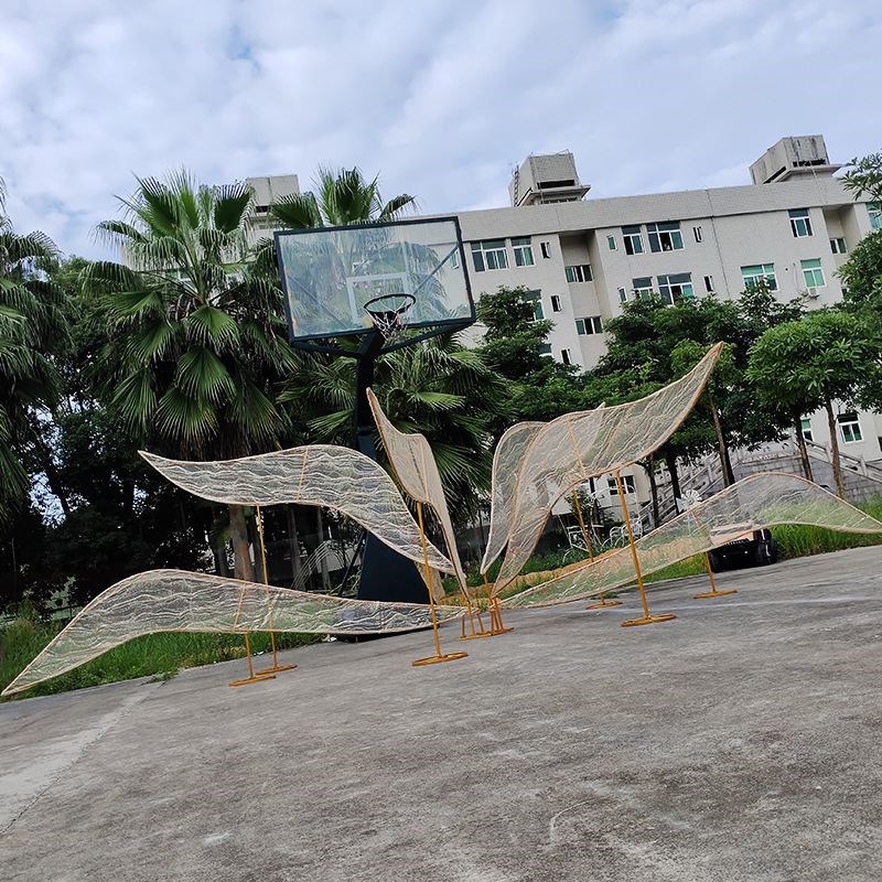百界2022新款婚庆道具翅膀摆件婚礼现场布置模型铁艺婚礼背景装饰