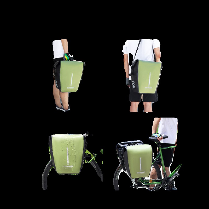 PVC全防水自行车双驮包后货架包尾包长途川藏骑行大容量前后挂包