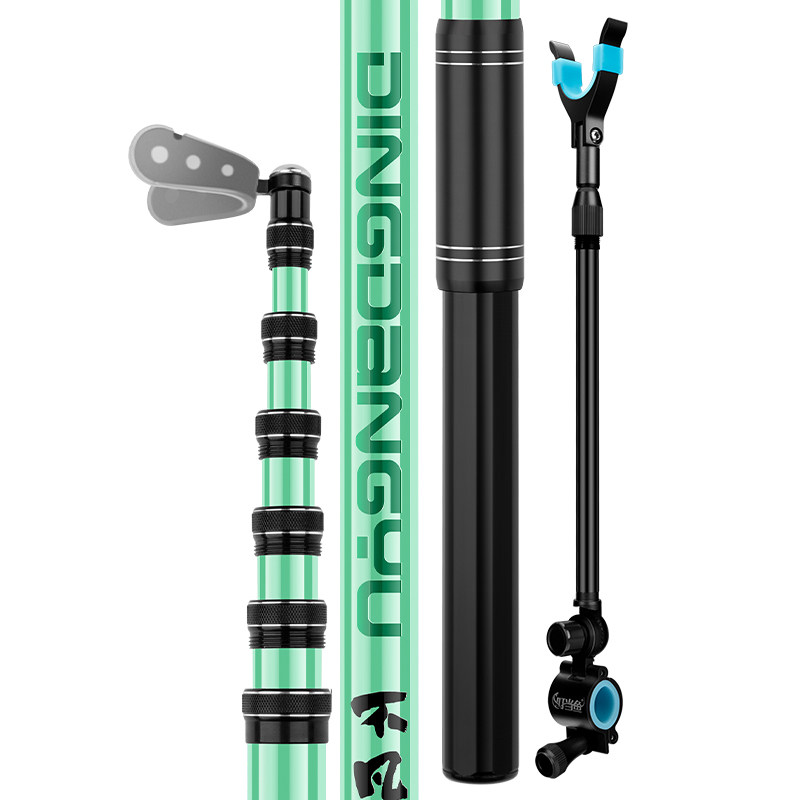 叮当鱼短节夜光炮台支架台钓架杆钓椅支架带后挂高碳素超轻超硬,户外/登山/野营/旅行用品,支架,淘宝优惠券,粉丝福利购,淘宝优惠卷