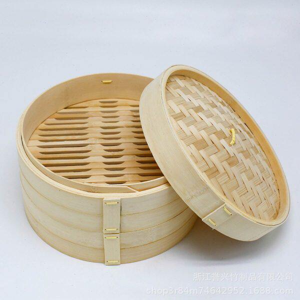 加深竹蒸笼小蒸笼竹制品家用商用小笼屉蒸屉家庭装蒸格笼格小笼包