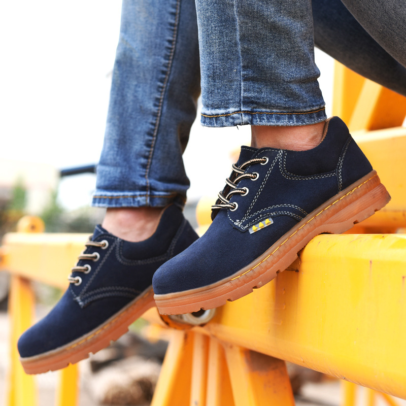 牛筋底劳保鞋防滑耐磨工装鞋大码男鞋子防护鞋防砸钢头防刺穿钢板