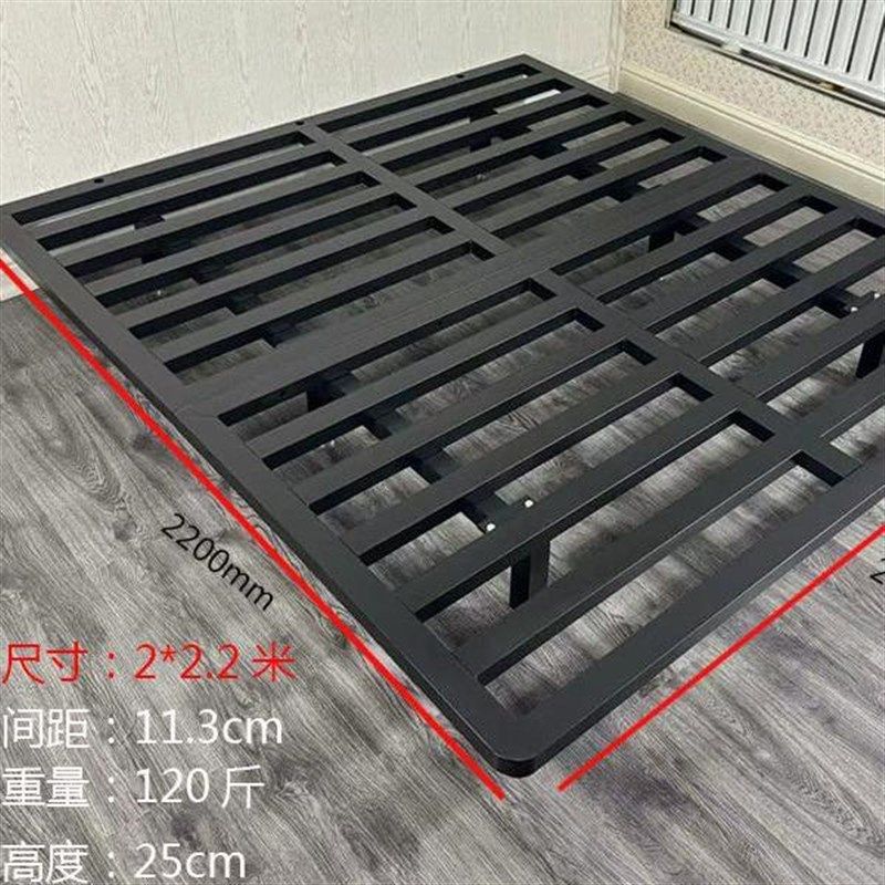 2x2.2米悬浮床无床头铁架钢架铁艺主卧双人床榻榻米排骨架悬空床