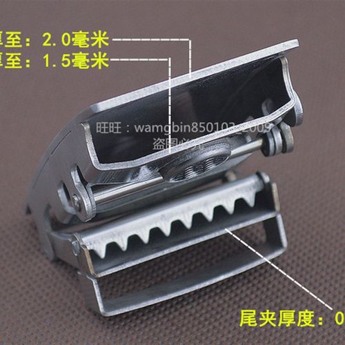 男士不锈钢腰带头自动扣头皮带扣头男士腰带扣平滑扣配件3.5cm