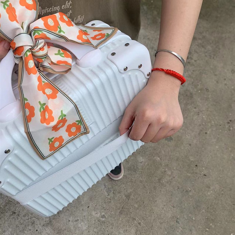 小型手提箱收纳箱公司定制LOGO化妆箱行李箱伴手礼小型随身旅行箱