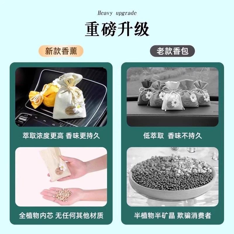 竹炭包汽车用新车除甲醛除异味活性炭包车载香包专用去味除臭摆件