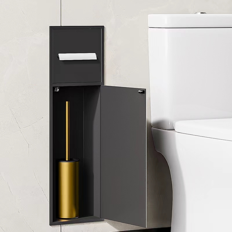 暗装嵌入式不锈钢壁龛定制客厅卫生间沐浴房马桶旁隔板置物收纳架