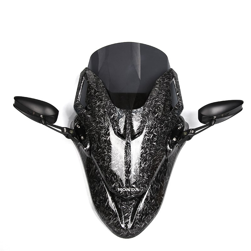 适用本田PCX160改装风挡 佛沙前置风挡 前移挡风玻璃套件加高前脸